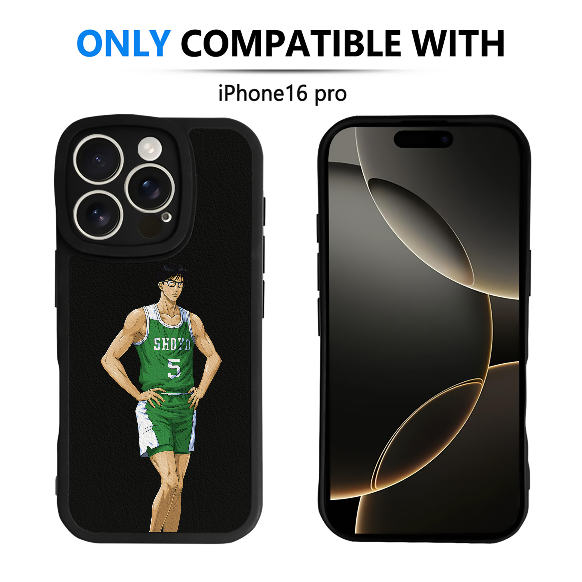 （画像用） SLAM DUNK／スラムダンク 【iPhone 16シリーズ対応】シリコンスマホケース（レザー調） 材質：シリコン